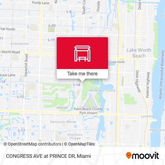 Mapa de CONGRESS AVE at PRINCE DR