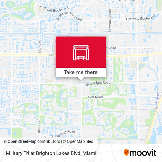 Military Trl at  Brighton Lakes Blvd map