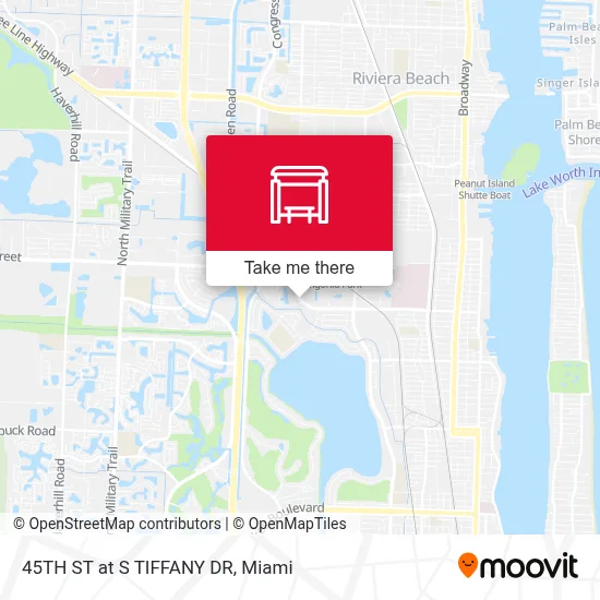 45TH ST at  S TIFFANY DR map