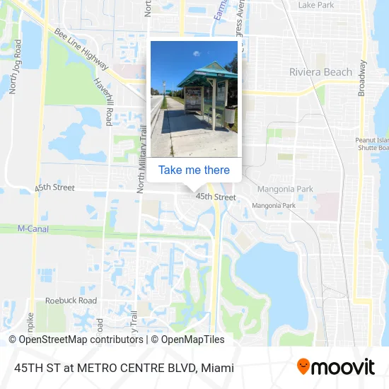 45TH ST at  METRO CENTRE BLVD map