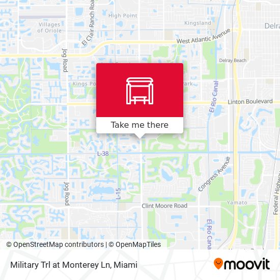 Military Trl at  Monterey Ln map