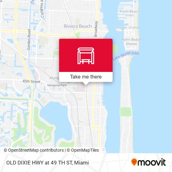 Mapa de OLD DIXIE HWY at 49 TH ST