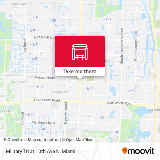 Mapa de Military Trl at 10th Ave N