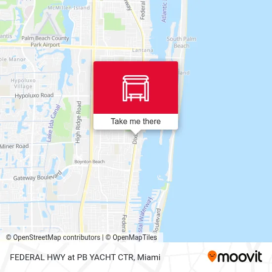 FEDERAL HWY at PB YACHT CTR map