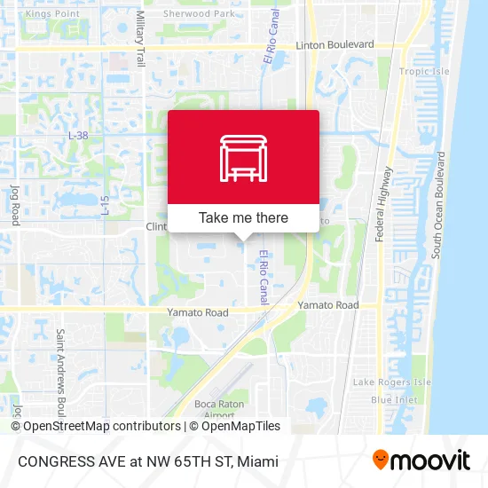 Mapa de CONGRESS AVE at NW 65TH ST