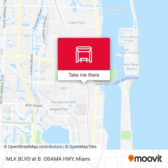 MLK BLVD at B. OBAMA HWY map