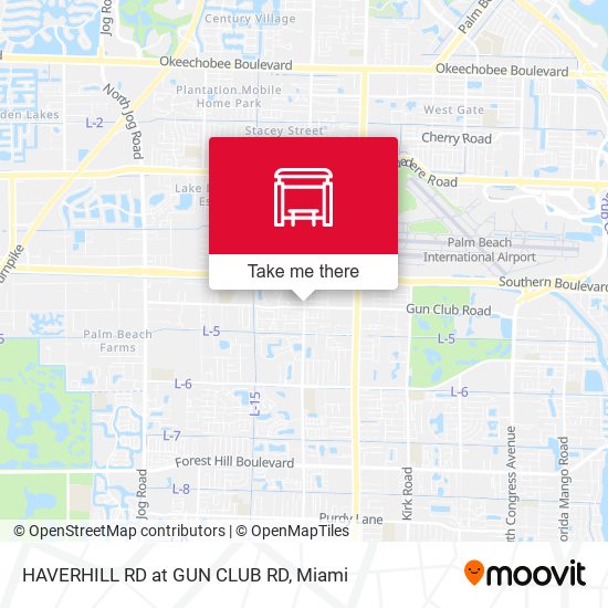 HAVERHILL RD at  GUN CLUB RD map