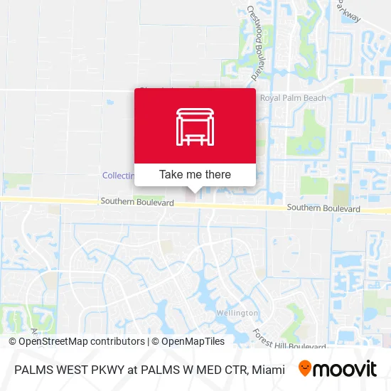 Mapa de PALMS WEST PKWY at PALMS W MED CTR