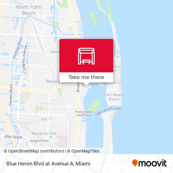Mapa de Blue Heron  Blvd at Avenue A