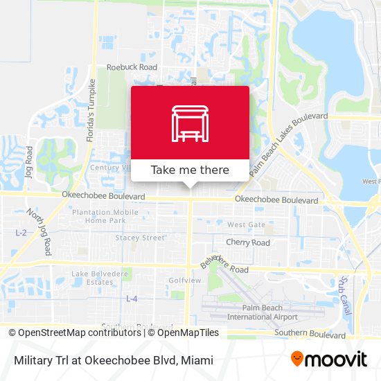 Military Trl at Okeechobee Blvd map