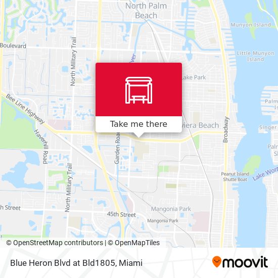 Mapa de Blue Heron  Blvd at Bld1805
