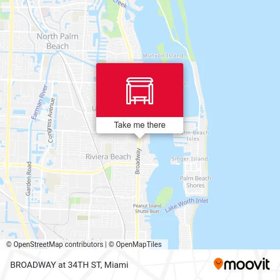 BROADWAY at 34TH ST map