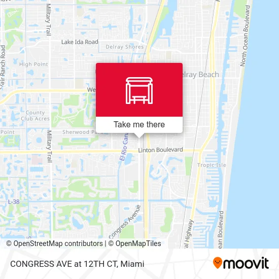 CONGRESS AVE at 12TH CT map