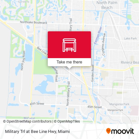 Mapa de Military Trl at Bee Line Hwy