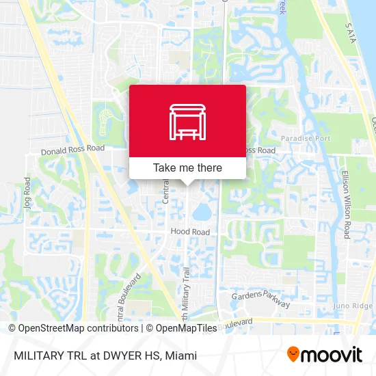 MILITARY TRL at DWYER HS map