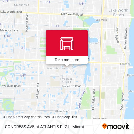 Mapa de CONGRESS AVE at ATLANTIS PLZ II