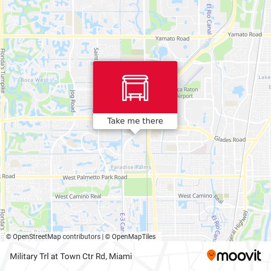 Military Trl at Town Ctr Rd map