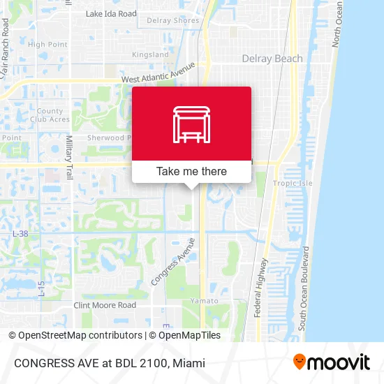 CONGRESS AVE at BDL 2100 map