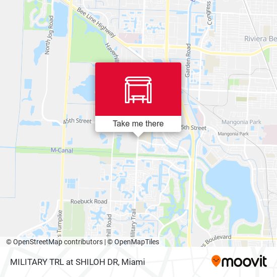 MILITARY TRL at SHILOH DR map