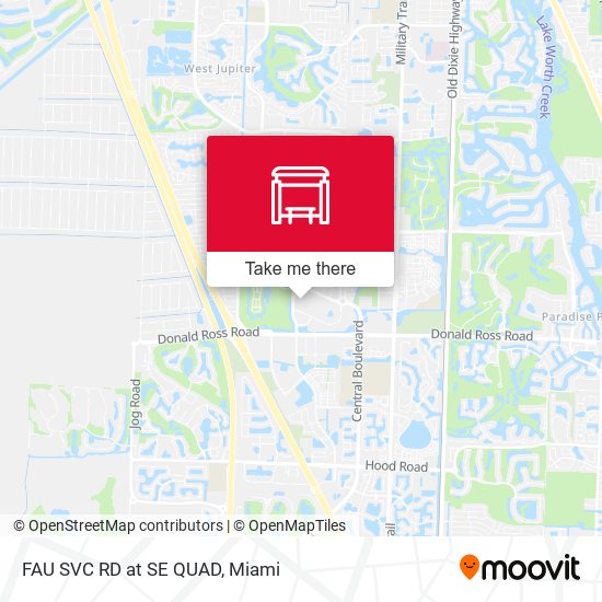 Mapa de FAU SVC RD at SE QUAD