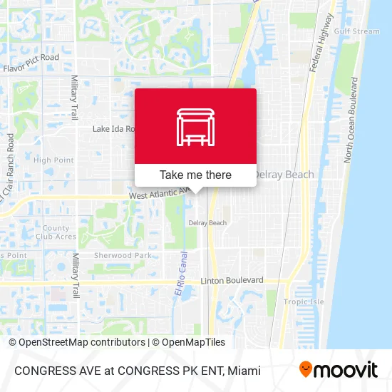 CONGRESS AVE at  CONGRESS PK ENT map