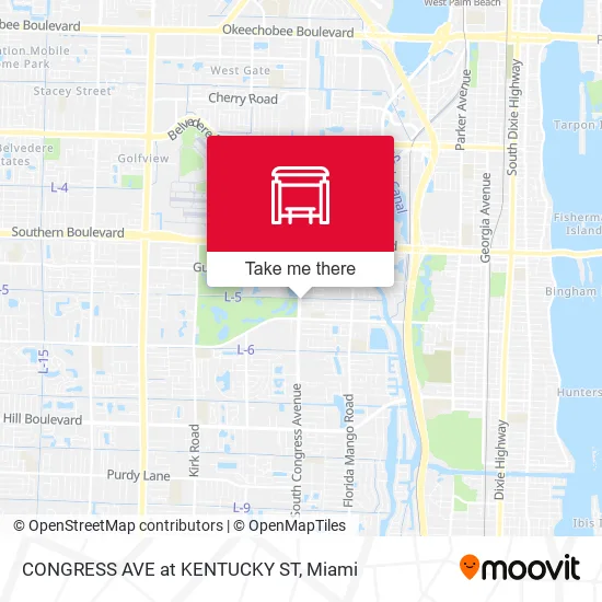 CONGRESS AVE at KENTUCKY ST map