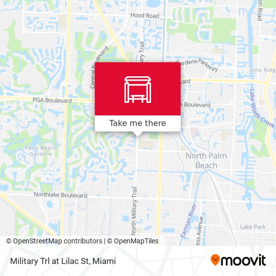 Military Trl at Lilac St map