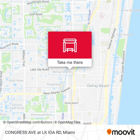 CONGRESS AVE at  LK IDA RD map