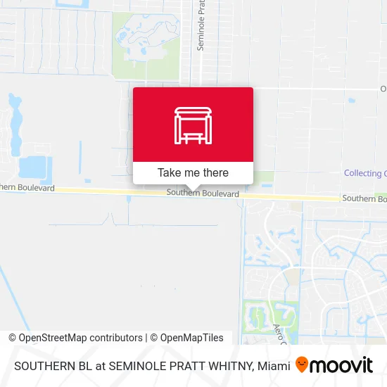 SOUTHERN BL at SEMINOLE PRATT WHITNY map