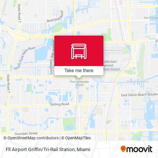 Mapa de Fll Airport Griffin / Tri-Rail Station