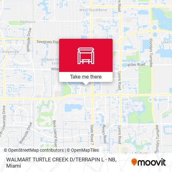 Mapa de Walmart Turtle Creek D / Terrapin L - Nb