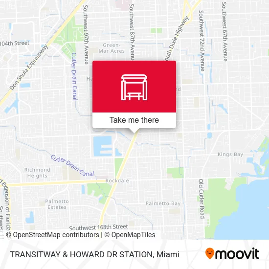 TRANSITWAY & HOWARD DR STATION map