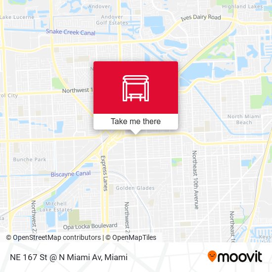 NE 167 St @ N Miami Av map