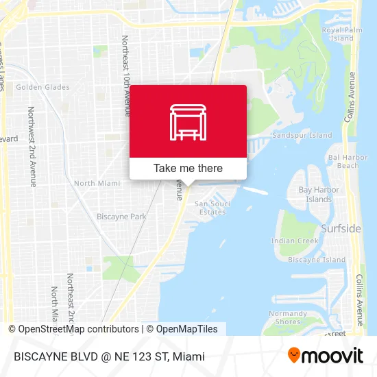 Mapa de BISCAYNE BLVD @ NE 123 ST