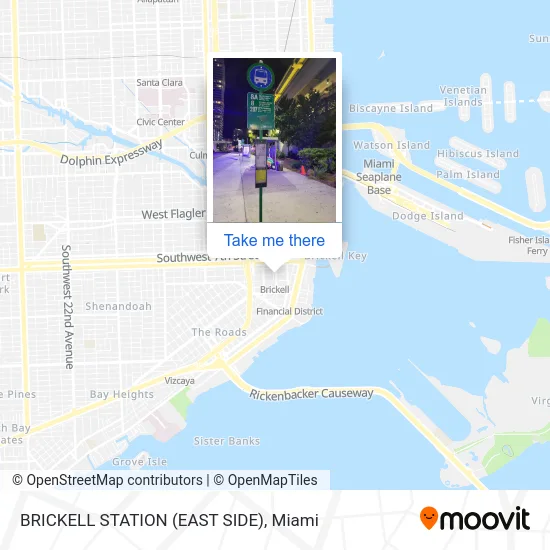BRICKELL STATION (EAST SIDE) map