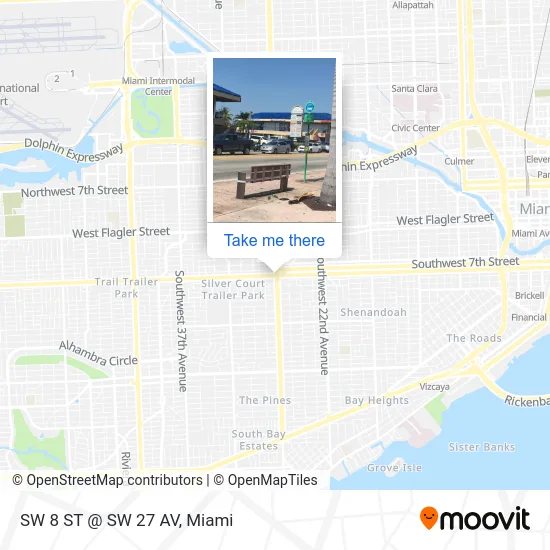 Mapa de SW 8 ST @ SW 27 AV