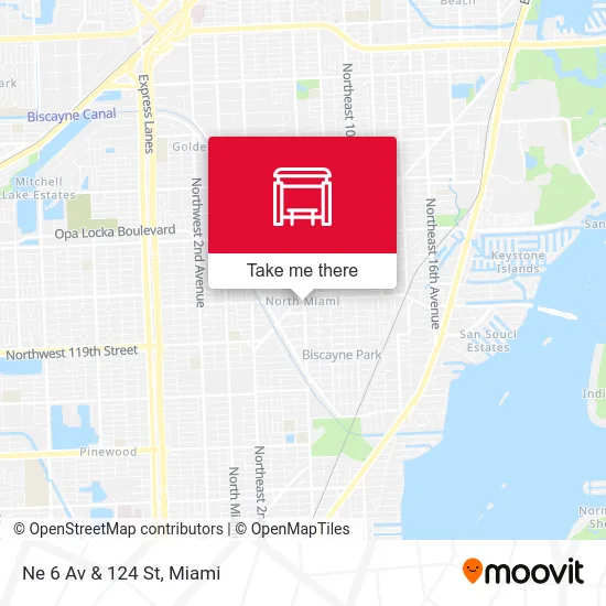 Ne 6 Av & 124 St map