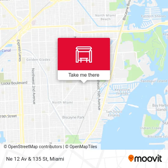 Ne 12 Av & 135 St map