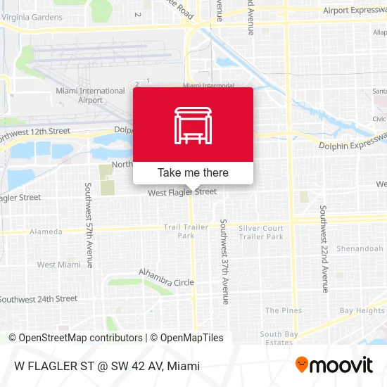 Mapa de W FLAGLER ST @ SW 42 AV