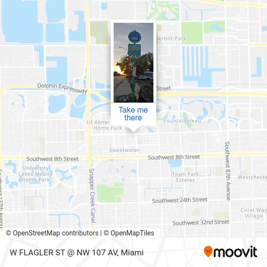 Mapa de W FLAGLER ST @ NW 107 AV