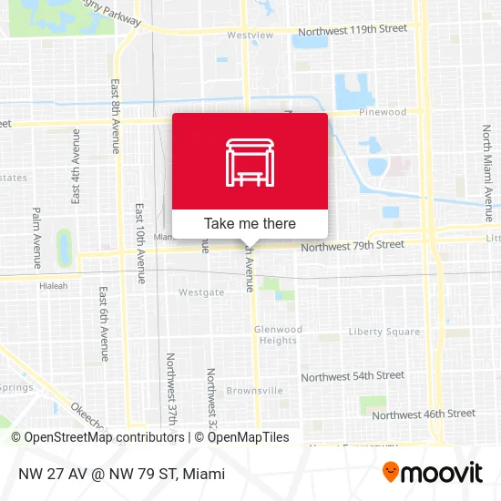 Mapa de NW 27 AV @ NW 79 ST