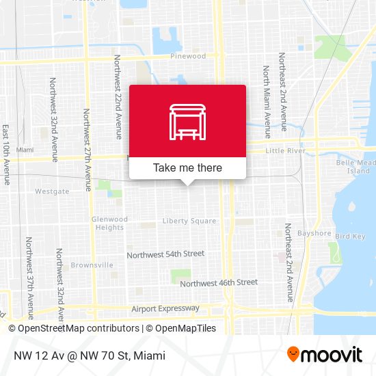 NW 12 Av @ NW 70 St map