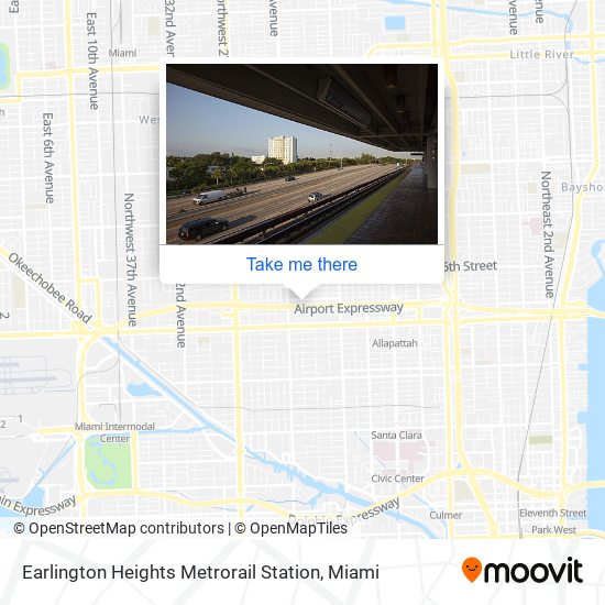 Mapa de Earlington Heights Metrorail Station