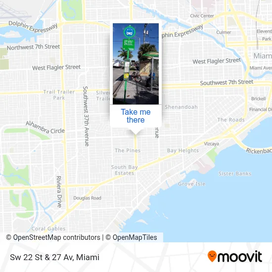 Sw 22 St & 27 Av map