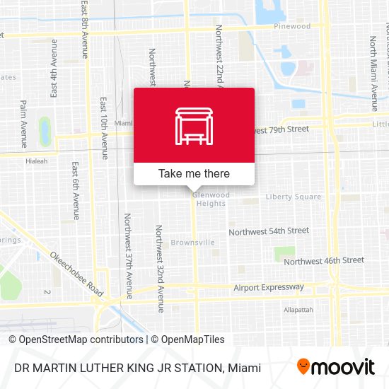 Mapa de Dr Martin Luther King Jr Station