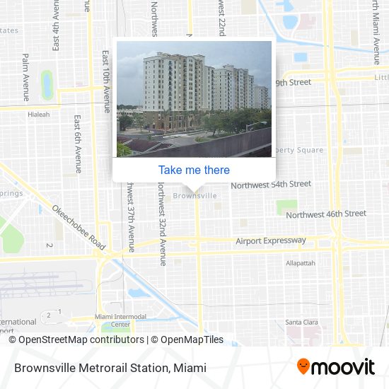Mapa de Brownsville Metrorail Station
