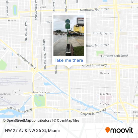 Mapa de NW 27 Av & NW 36 St