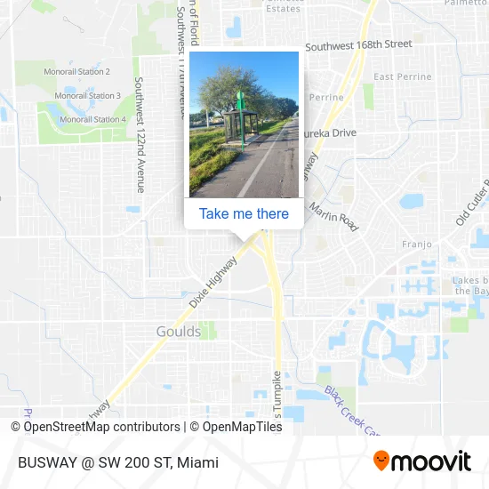 Mapa de BUSWAY @ SW 200 ST