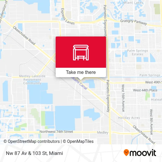 Nw 87 Av & 103 St map
