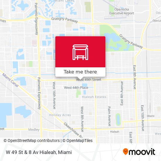 Mapa de W 49 St & 8 Av Hialeah